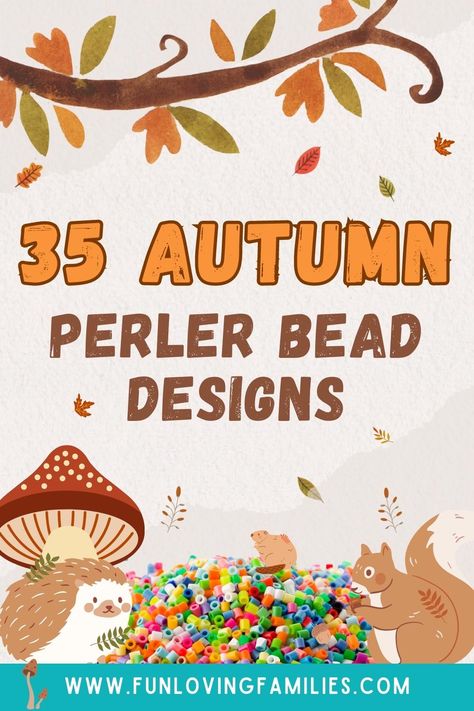 35 Autumn Perler Bead Patterns, Designs and Ideas Scarecrow Perler Beads, Autumn Hama Beads, Fall Perler Bead Ideas, Fusible Beads Ideas, Perler Beads Autumn, Autumn Perler Bead Patterns, 29x29 Perler Bead Patterns, Peeler Bead Design, Fused Beads Patterns