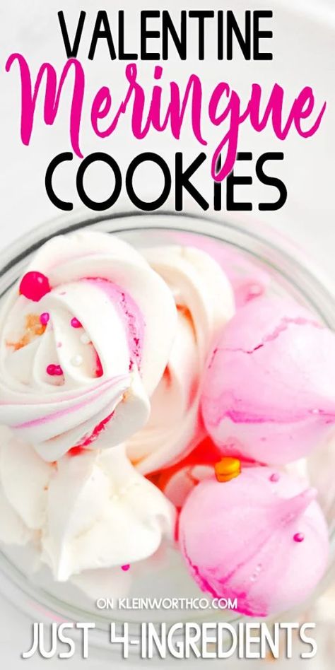 Vanilla Meringue Cookies are simple & easy to make with just 3 ingredients. Perfect as gifts or served for any holiday, party, or celebration! Meringues Recipe, Vanilla Meringue Cookies, Celebration Recipes, Vanilla Meringue, Easy Meringues, Strawberry Macaron, Meringue Cookie, Meringue Cookie Recipe, Chocolate Meringue