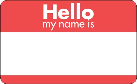 Nametag Hi My Name Is Sticker, Nametag Templates, Name Badge Template, My Name Is Sticker, Name Tag Templates, Badge Template, Moon Party, Binary Code, Itinerary Template