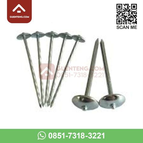 Paku Genteng (Roofing Nail) Check more at https://guenteng.com/toko-genteng/paku-genteng-roofing-nail/ Roofing Nails, Indonesia, Nails