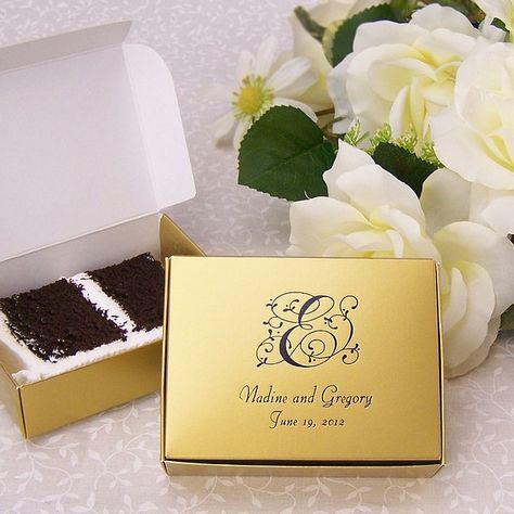 Cake Slice Boxes. Good idea. Wedding Cake Slice Boxes, Wedding Cake Slice, Individual Wedding Cakes, Cake Favor Box, Cake Slice Boxes, Wedding Cake Favors, Jamaican Wedding, Wedding Cake Boxes, Cake Favors