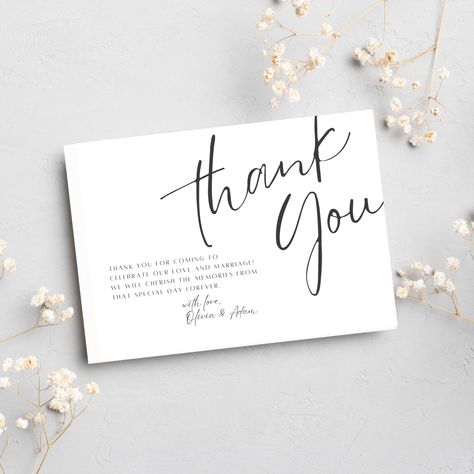 Bridesmaid Thank You Card, Wedding Thank You Card Template, Wedding Thank You Card, Modern Thank You Card, Minimalist, Custom Thank You Card by MariaRoseDesignCo on Etsy Bridesmaid Card Thank You, Thank You For Being My Bridesmaid Card, Bridesmaids Thank You Cards, Bridesmaid Thank You Note, Thanks Card Wedding, Bridesmaid Thank You Cards, Bride Card, Bridesmaid Thank You, Custom Thank You Cards