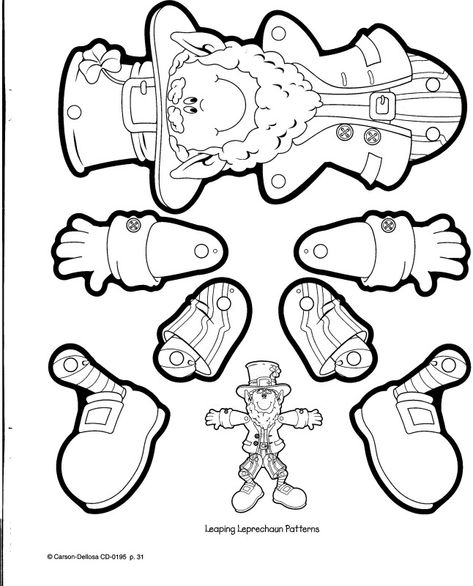 learningenglish-esl: ST. PATRICK'S DAY CRAFT: LEPRECHAUN Sant Patrick, Leprechaun Craft, St Patric, Fete Saint Patrick, March Crafts, St Patricks Crafts, St Patricks Day Crafts For Kids, St Patrick Day Activities, March Activities