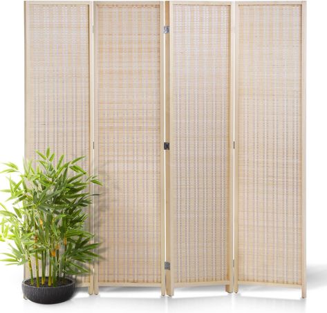 Mid Century Modern Room Dividers, Home Office Natural, Room Divider Folding, Freestanding Room Divider, Room Separator, Privacy Partition, Portable Partitions, Folding Screen Room Divider, Bamboo Room Divider