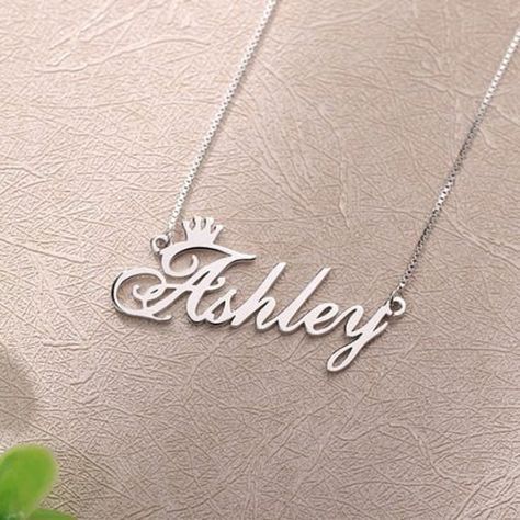 Necklace Name Design, Fingerprint Necklace, Crown Necklace, Art Necklaces, Monogram Ring, Infinity Necklace, Custom Name Necklace, Name Art, Colorful Style