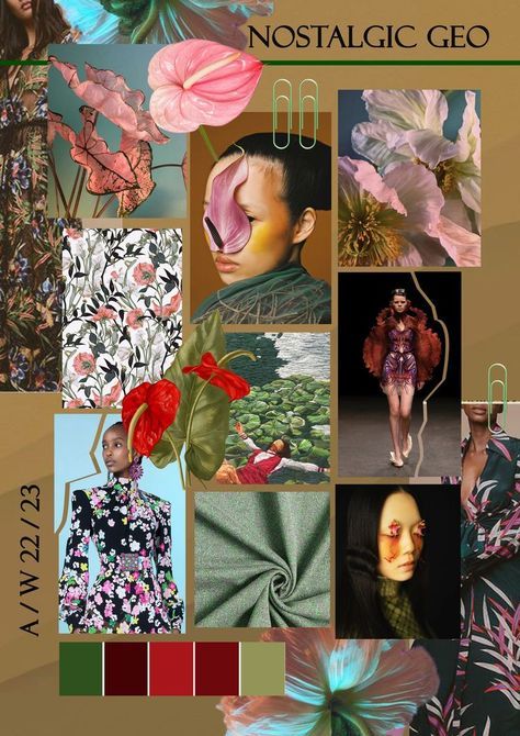 Fashion Design Portfolio Mood Boards, Fashion Mood Board 2023, Fashion Design Concept Ideas, Trend Boards Fashion, Concept Board Fashion Inspiration, Fashion Photography Mood Board, Ideas For Mood Board, Fashion Cover Page Ideas, Fashion Styling Portfolio Mood Boards