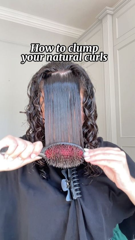 Color Wow Curly Hair, How To Handle Curly Hair, How To Set Curly Hair, Aubonacci Styler For Curly Hair, How To Style Curls Naturally Curly, How To Clump Curls, Curly Hair Brushed Out, Styling Naturally Curly Hair, Ways To Style Short Curly Hair Natural Curls