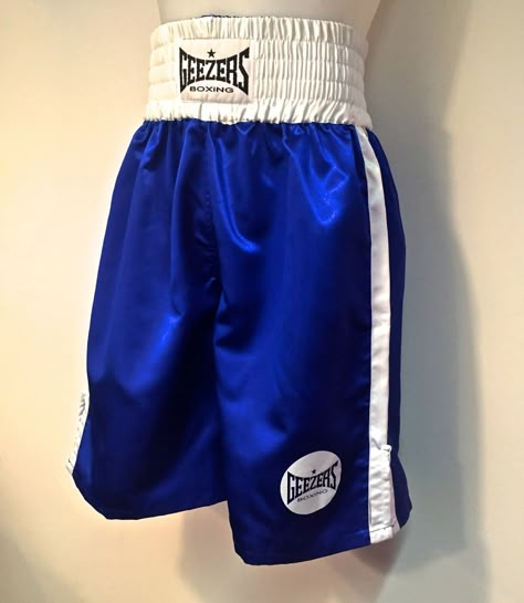 DEAL OF THE WEEK: Geezers Satin Fight Shorts - Blue/White - 25% OFF!!  Follow the link: http://www.geezersboxing.co.uk/boxing-ringwear/shorts/geezers-satin-fight-shorts-blue-white #geezersboxing #boxing #satin #fight #shorts #blueshorts Boxing Shorts, Boxing, Blue White, Satin, Blue, White