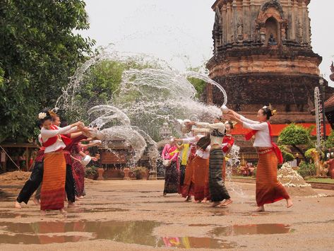 Songkran festival at chiangmai, thailand. Songkran festival, people go to the te , #Sponsored, #thailand, #people, #chiangmai, #Songkran, #festival #ad Thailand New Year, Lao New Year, Songkran Thailand, Thailand Festivals, Thailand Adventure, Songkran Festival, New Years Traditions, Thailand Holiday, Visit Thailand