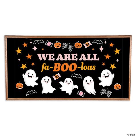 Halloween Sel Bulletin Boards, Ghost Halloween Door Decorations For School, Unbe Leaf Able Bulletin Board, Halloween Door Design Classroom, Halloween Kindness Bulletin Board, Fall Halloween Classroom Door, Halloween Birthday Bulletin Boards, Fall Classroom Decorations Doors, Monthly School Bulletin Boards