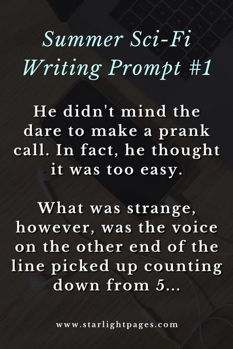 Writing Sci Fi, Fiction Writing Prompts, Writing Science Fiction, Writing Dialogue Prompts, Prank Calls, Fiction Stories, Interesting English Words, Writing Inspiration Prompts, Book Writing Inspiration