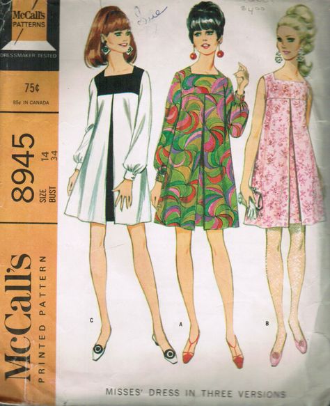 1960s Dress Patterns, 60s Sewing Patterns, Vintage 70s Dress Pattern, 1960s Sewing Patterns, 1960s Patterns Sewing, Seventies Sewing Patterns, Slip Dress Pattern, 1970s Fitted Dress With Vintage Pattern, 60’s Shift Dress Pattern