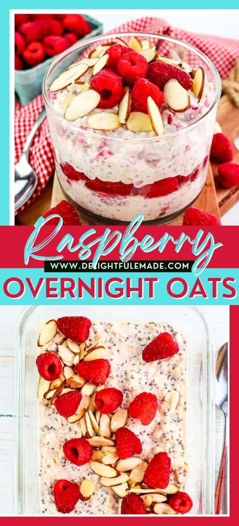 Raspberry Overnight Oats Raspberry Oats, Are Overnight Oats Healthy, Peach Overnight Oats, Raspberry Overnight Oats, Best Meal Prep Containers, 20 Grams Of Protein, Healthy Breakfast Meal Prep, Best Meal Prep, Overnight Oats Healthy