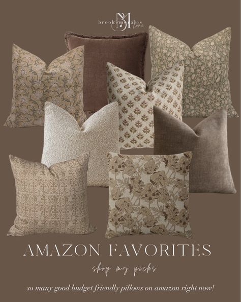 Amazon Pillow Covers, Amazon Pillow, Throw Pillow Combinations, Pillow Combos, Throw Pillows Bedroom, Apartment Makeover, Couch Pillow Covers, Throw Pillows Living Room, Living Room Decor Inspiration