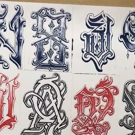 Cholo Lettering Alphabet, Gang Letters, Gangster Letters, Tattoo Name Fonts, Tattoo Font For Men, Tattoo Script Fonts, Tattoo Fonts Alphabet, Tattoo Fonts Generator, Tattoo Fonts Cursive