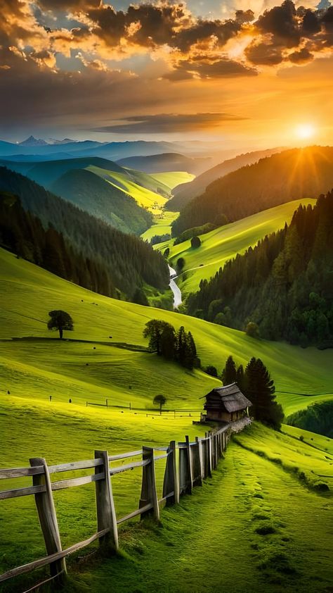 Telegram Wallpaper, Am Wallpaper, Best Nature Wallpapers, Image Nature, Landscape Photography Nature, Pretty Landscapes, Green Valley, Beautiful Images Nature, Beautiful Locations Nature