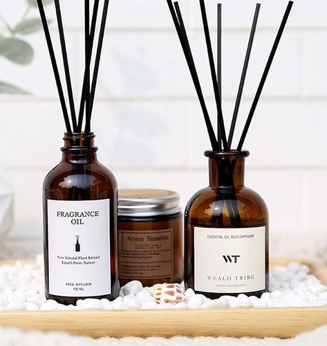 Flower Reed Diffuser Set Eucalyptus & Lavender Scent for Bathroom Accessories Shelf Air Fresheners, Sticks Defusers with 4.0 fl oz Essential Oils & Leaves, House Bedroom Office Decor & Gifts. Amazon product Workplace Decor, Essential Oil Reed Diffuser, Eucalyptus Lavender, Essential Oil Plants, House Bedroom, Bedroom Office Decor, Room Fragrances, Smoothie Shakes, Lavender Scent