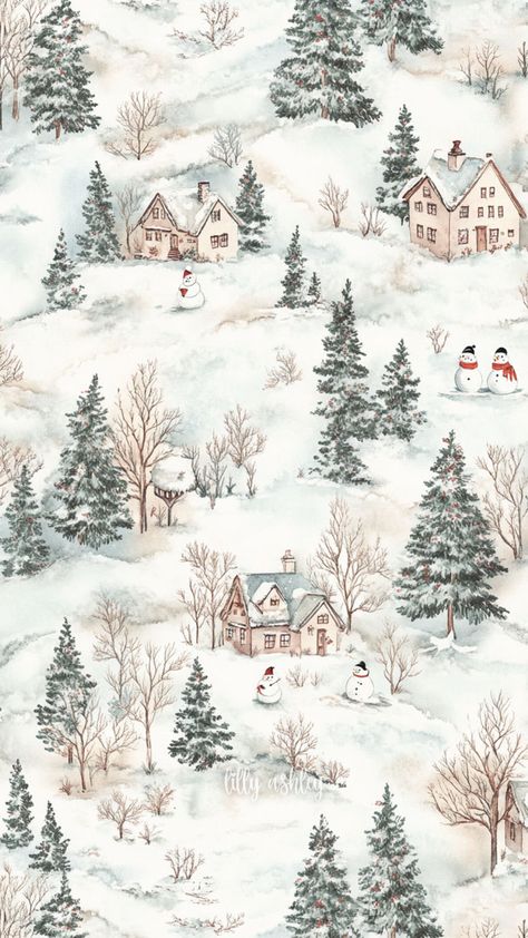 Introducing the Winter Cottage free phone wallpaper collection! These free winter-inspired designs feature charming snowy hills, cozy cottagecore-style cottages, and adorable snowmen. Perfect for carrying a touch of winter wonder with you wherever you go. Be sure to follow along on Pinterest for exclusive access to upcoming holiday collections—many more are coming soon! Visit our website to explore all of our wallpaper collections and find your perfect winter backdrop. Christmas Winter Wallpaper Aesthetic, Cozy Winter Wallpaper Phone, Country Christmas Iphone Wallpaper, Vintage Winter Wallpaper Iphone, Winter Wallpaper Widget, Winter Floral Wallpaper Iphone, Christmas Iphone Wallpapers Simple, Christmas Cottage Wallpaper, Pastel Winter Wallpaper