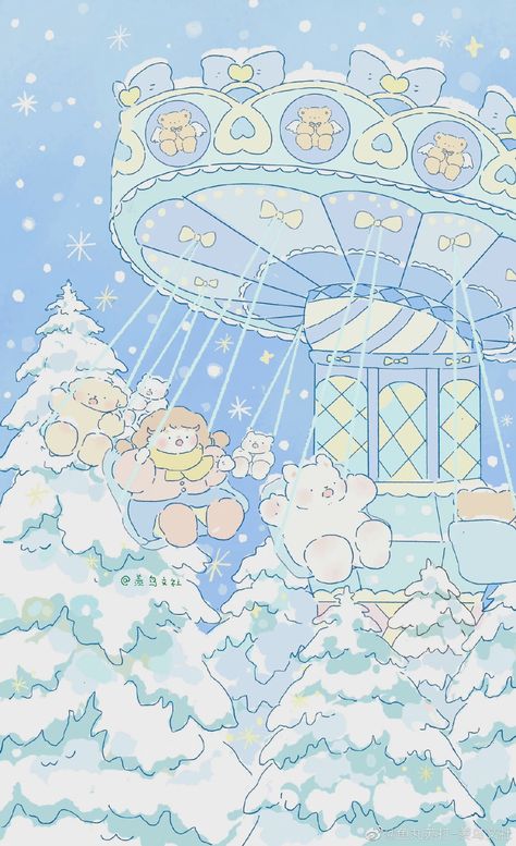 Lockscreen Christmas, Phone Wallpaper Lockscreen, Wallpaper Winter, Bunny Wallpaper, Cute Christmas Wallpaper, Cute Desktop Wallpaper, Cute Pastel Wallpaper, Soft Wallpaper, Sanrio Wallpaper