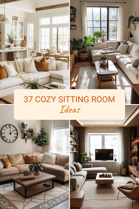 Explore 4 inspiring images featuring 37 cozy sitting room ideas, showcasing beautiful comfortable spaces with charming decor and warm lighting. Relaxing Sitting Room Ideas, Chair And Ottoman Living Room Layout, Sitting Nook In Living Room, Comfy Sitting Room Ideas, Living Room With Couch And 2 Chairs, Couch And Accent Chair Layout, Cosy Sitting Room Ideas, Casual Sitting Room, Front Sitting Room Ideas