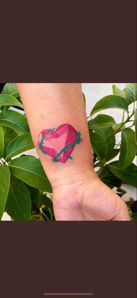 Spinel In The Garden, Spinel Steven Universe Tattoo, Spinel Tattoo Steven Universe, Steven Universe Tattoo, Universe Tattoos, Nerdy Tattoos, Gem Tattoo, Tattoo Color, Oc Stuff