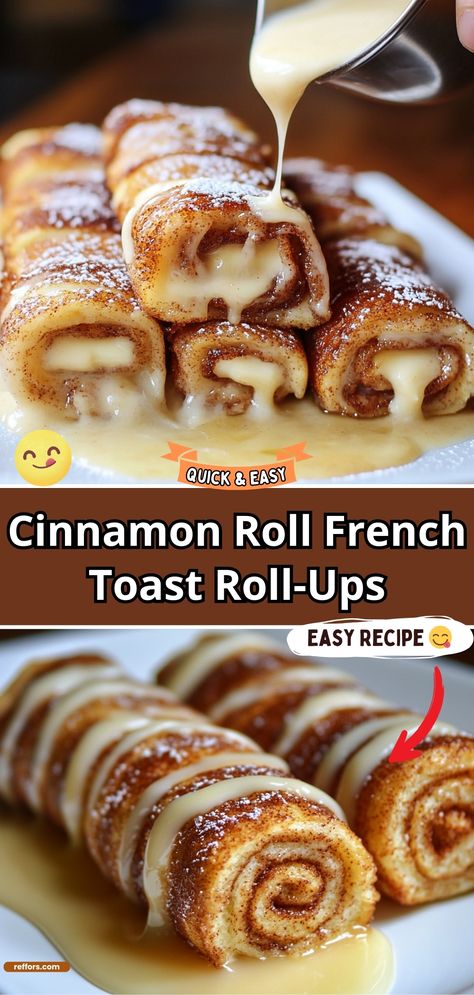 Cinnamon Roll French Toast Roll-Ups Rolled French Toast Sticks, What Goes With French Toast, Dessert French Toast, Cinnamon Roll French Toast Rolls, Stuffed French Toast Roll Ups, Cinnamon Toast Rolls, Cinnamon French Toast Roll Ups, Cinnamon Toast Roll Ups, Cinnamon French Toast Rolls