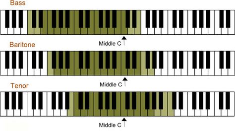 Men's ranges Vocal Range, Singing Voice, Music Film, Choir, Sheet Music, Bass, Piano, Singing, The Voice