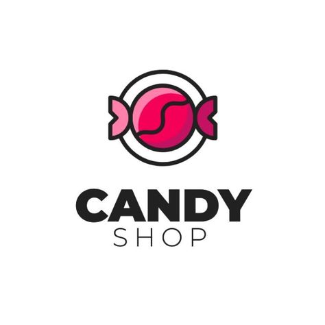 Online Candy Business, Candy Company Logo, Candy Logo Design Ideas, Candy Logo Design, Candy Shop Logo, Sweet Shop Logo, Snack Logo, Logo Candy, Peak Logo