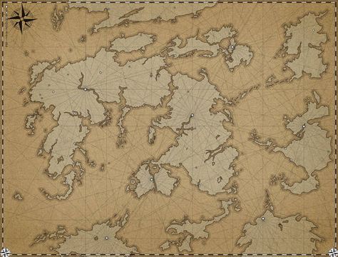 tFG World map - WIP by Tsabo6 Fantasy World Map Blank, Dnd World Map Blank, Blank Fantasy Map, Map Inspiration, Pirate Map, Map Sketch, Fantasy Map Making, Dnd World Map, Map Making