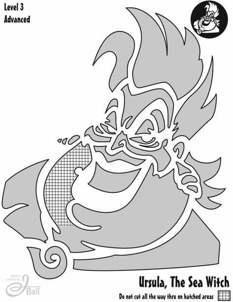 ursula.cdr Cartoon Pumpkin Carving Stencil, Ursula Pumpkin Carving, Ursula Pumpkin Decorating, Disney Villain Pumpkin, Silhouette Pumpkin Carving, Ursula Pumpkin, Pumpkin Inspo, Pumpkin Creations, Pumpkin Carving Stencils Templates