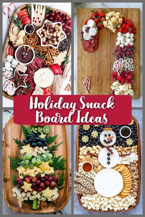 Charcuterie Board For Kids Christmas, Gingerbread Charcuterie Board Ideas, Christmas Dinner Charcuterie Board, Christmas Snack Station, Holiday Snack Board Ideas, Small Holiday Charcuterie Board, Holiday Grazing Board, Fun Charcuterie Board Ideas Christmas, Reindeer Charcuterie Board