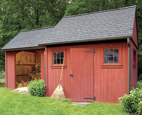 Building A Storage Shed, Red Shed, Backyard Buildings, Shed Kits, Diy Shed Plans, Storage Shed Plans, Shed Plan, Backyard Sheds, Backyard Shed