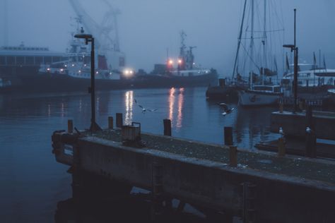 by elsableda Photography Aesthetics Harbour Capetown Africa Fog Mist Night Winter Surreal Water Ocean Pacific Bird Yach Fishing Blue Dream Lights Venice Italy Aesthetic, Dark Nautical, Nautical Aesthetic, Vacation Europe, Aesthetic Vacation, Lighthouse Keeper, Italy Aesthetic, Travel Italy, Take Better Photos