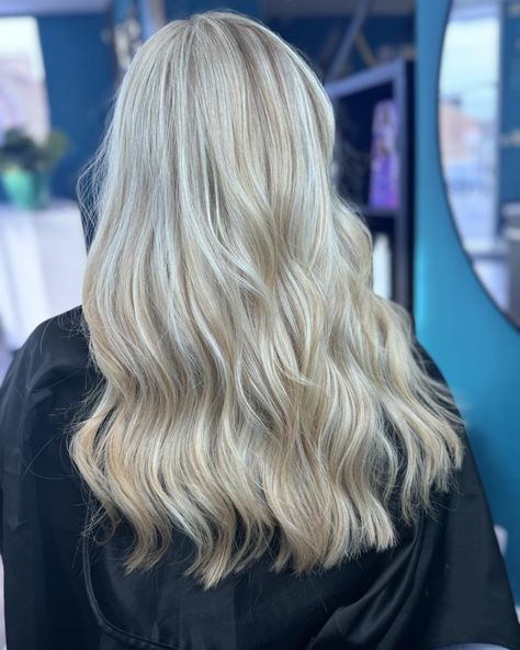 Buttercream Blonde 🍨 A soft, creamy blonde with hints of gold and pearl tones, giving a warm yet bright look. It’s perfect for those who want a blend of natural and light blonde tones. Hair by Dawn. Finalist for Colourist Of The Year 2024 Salon Awards #blonde #blondehair #blondegirl #ButtercreamBlonde #BlondeHairGoals #BlondeHairInspo #BlondeTransformation #BlondeBalayage #SoftBlonde #CreamyBlonde #GoldenBlonde #HairColorTrends #BlondeHighlights #BlondeBombshell #BlondeLife #BlondeBea... Bright Blonde Hair With Dimension, Blonde Hair With Dimension, Hair With Dimension, Buttercream Blonde, Blonde Babylights, Blonde Hair Goals, Bright Blonde Hair, Soft Blonde, Creamy Blonde