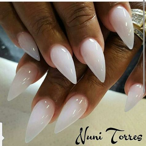 Classy Almond Nails, Nails Holiday, Classy Nail, Nails Classy, Milky Nails, Nails Easy, Easy Nails, Stiletto Nails Designs, Her Nails