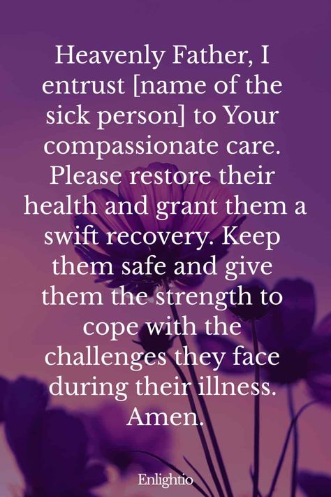 35+ Healing Prayers for the Sick (With Bible Verses) Scripture For The Sick, Prayer For Caregivers, Prayers For The Sick, Blessed Life Quotes, Prayer For The Sick, Healing Prayers, Healing Bible Verses, Prayer For Health, Soul And Spirit