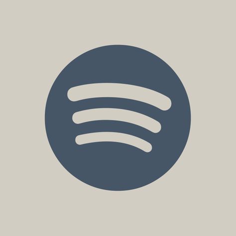 Blue And Beige Widget, Icon Covers For Apps, Widget Icon Spotify, Widgets Icons For Apps, Aesthetic Spotify App Icon, Beige And Blue App Icons, Spotify Icons Aesthetic, Aesthetic Spotify Logo, Beige And Blue Icons