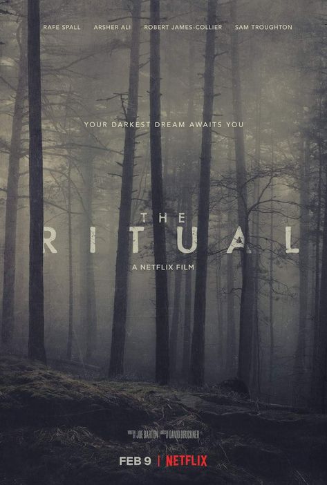 The Ritual Movie, Rafe Spall, Scary Movies To Watch, Movie Watch List, Movie Watchlist, Roi Arthur, Best Action Movies, Folk Horror, The Black Forest