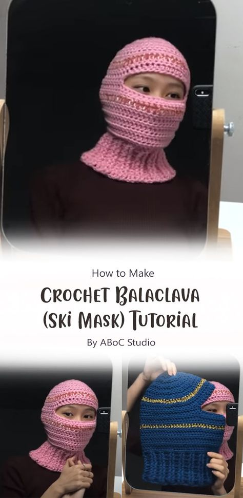 In this tutorial, ABoC Studio will guide you through the process of creating a stylish and cozy crochet balaclava, also known as a ski mask. This practical accessory is perfect for staying warm during cold winter days or enjoying outdoor activities such as skiing and snowboarding. Crochet Full Face Mask, Ski Mask Pattern Crochet, Crochet Face Cover, Mens Crochet Ski Mask Free Pattern, Crochet Sheisty Mask, Crochet Ski Mask Pattern Free, Crochet Face Mask Pattern Free, Crochet Mask Pattern Free, Crochet Balaclava Men