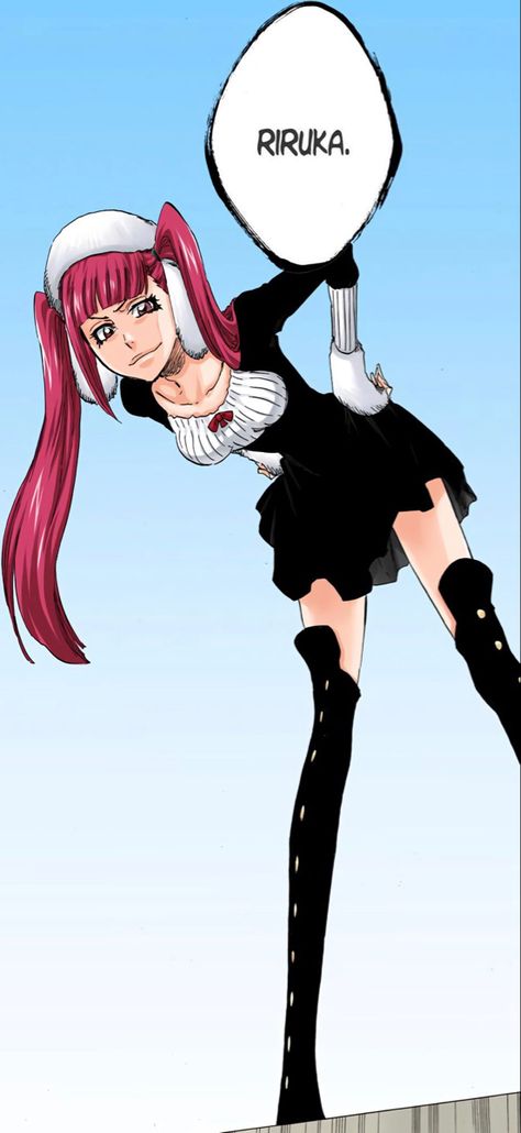 Bleach Manga Characters, Riruka Bleach Cosplay, Riruka Bleach Wallpaper, Female Bleach Characters, Bleach Women Manga, Bleach Outfits Manga, Riruka Dokugamine Fanart, Riruka Dokugamine Icon, Bleach Cosplay Female