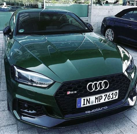 Emerald green RS 5 Green Audi, Audi Rs5, Men Stuff, Audi Rs, Audi Cars, Zoom Zoom, Pretty Cars, Audi A5, Car Colors