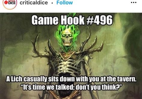 Story Hooks, Game Hooks, Game Hook, Dnd Stats, Dnd Stories, Dnd Campaign, Dungeons And Dragons Memes, Dungeon Master's Guide, Campaign Ideas