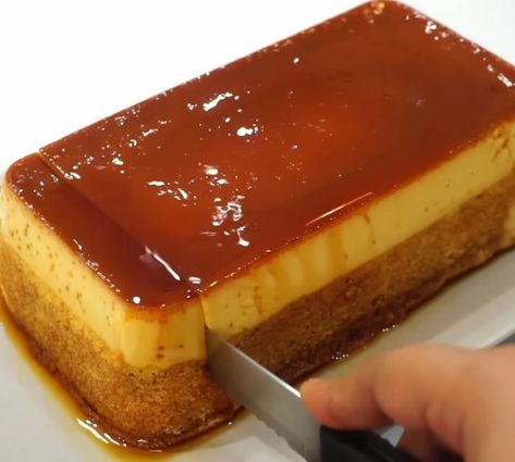 Caramel Custard Cake Recipe, Custard Pudding Cake, Caramel Custard Cake, Flan Cake Recipe Easy, Desserts With Custard, Italian Custard Recipe, Caramel Pudding Cake, Krempita Recipe, Flan Cake Recipe