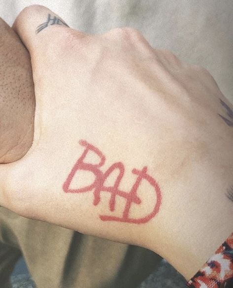 Michael Jackson Bad Tattoo, Michael Jackson Tattoo Design, Bad Michael Jackson, Michael Jackson Tattoo, Bad Michael, Michael Jackson Dangerous, Tattoo Concepts, Bad Album, Michael Jackson Bad