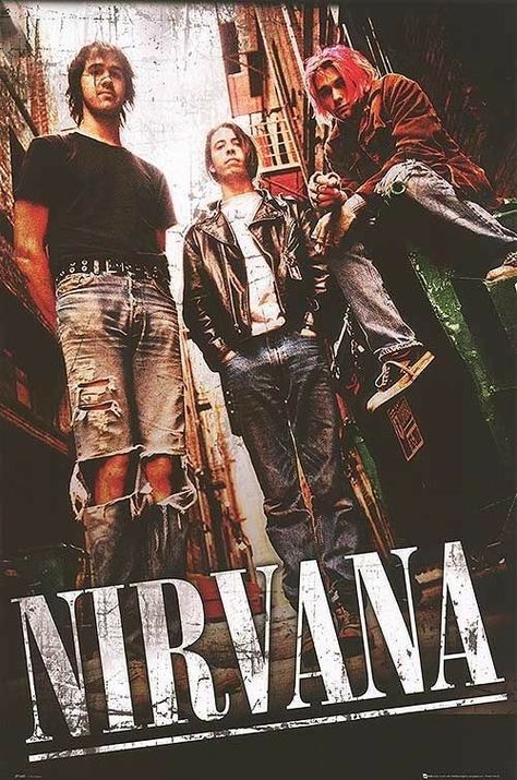 Band Posters, Dave Grohl, Nirvana Lyrics, Nirvana Poster, Che Guevara Art, Nirvana Band, Music Canvas, Band Poster, Rock Posters