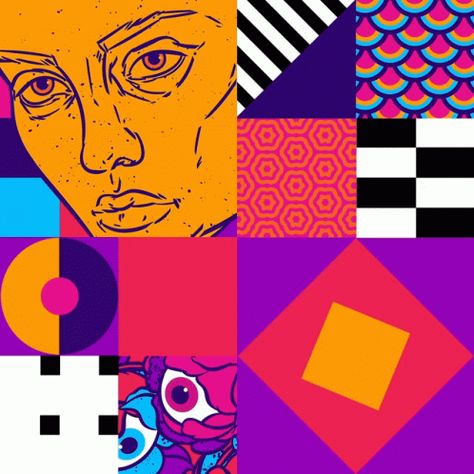 Bauhaus Pop Art GIF - Bauhaus PopArt Animation - Discover & Share GIFs Bauhaus Animation, Bauhaus Building Illustration, Herbert Bayer Bauhaus, Bauhaus Earrings, Original Bauhaus Poster, Cartoon Animation Drawing, Pop Design, Postmodernism, Art Videos