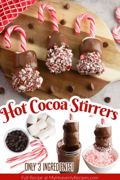 Crafty Morning - Hot Chocolate Stirrers...such a cute idea... Christmas Hot Chocolate Gifts, Hot Chocolate Gift Basket, Chocolate Stirrers, Hot Chocolate Bar Party, Cheap Christmas Gift, Christmas Hot Chocolate Bar, Hot Chocolate Treats, Hot Cocoa Party, Hot Chocolate Party