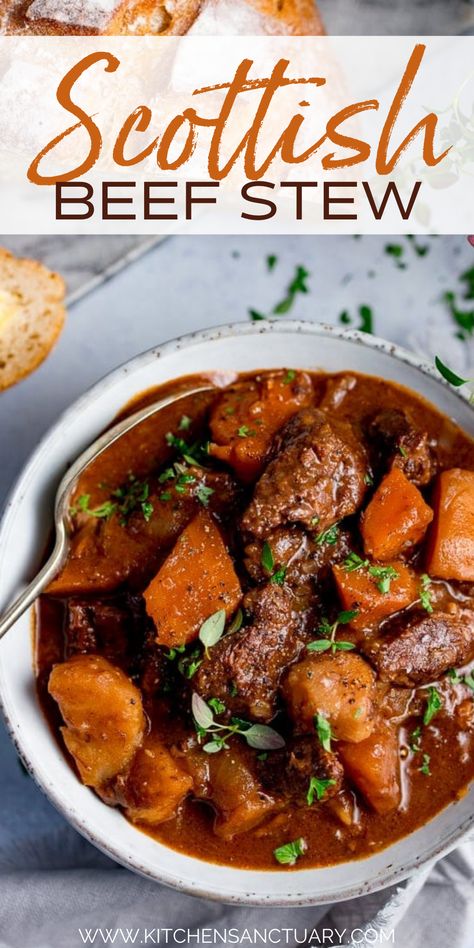 Scottish Beef Stew, Slow Cook Beef Stew, Beef Stew Crockpot, Scottish Recipes, Burns Night, Slow Cooker Beef Stew, Beef Casserole Recipes, Crockpot Recipes Beef, Beef Stew Recipe