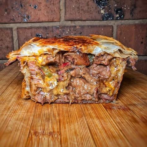 Yummy & very Good recipes | Brisket, jalapeno, pickle and cheese PIE  | Facebook Beef Pie Recipe, Beef Pies, Jalapeno Cheese, Cheese Pies, Shredded Beef, Meat Pie, Food Website, Beef Brisket, Basic Recipes