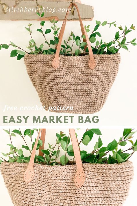 Crochet French Market Bag, Crochet Basket Bag Pattern Free, Jute Bag Crochet Pattern, Crochet Straw Bag Pattern Free, Crochet Everyday Bag, Jute Crocheted Bag, Crochet Farmers Market Bag, Crochet Jute Bag Free Pattern, Crochet Raffia Bag Pattern